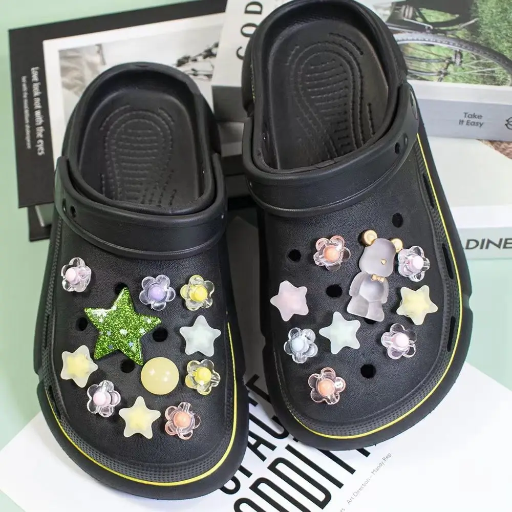 

Звезды, цветы, цепочки, Кроксы, джинсы, прекрасные аксессуары, популярное украшение, красивое украшение для сабо, сандалии, подарки для девочек