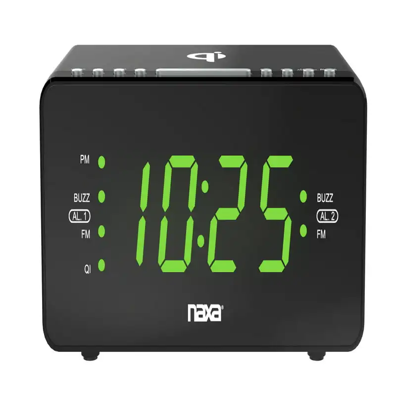 

Clock with Qi Wireless Charging Function