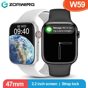 Imported W59 Smart Watch Men Women 47mm ECG GPS Smartwatch 2.2 Inch 105 Sport Watch Series 8 W58 Upgraded for