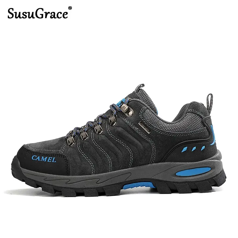 

Men's Hiking Shoes Mesh Breathable Outdoor Hunting Shoes Male Sport Trekking Boot Walking Mens Tactical Sneakers Non-Slip Rubber