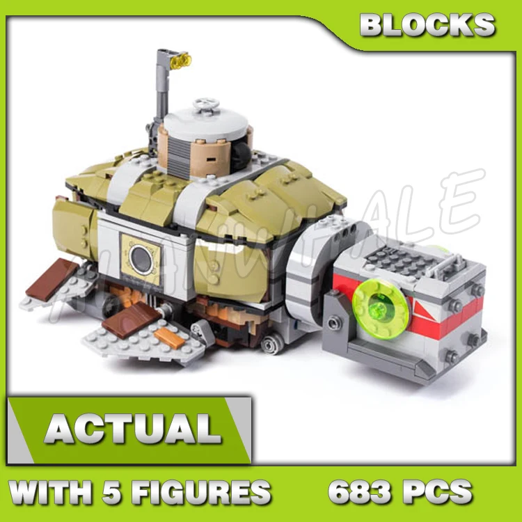 683 шт. Shinobi черепаха Sub подводная погоня лодка акула 10265 строительные блоки игрушки