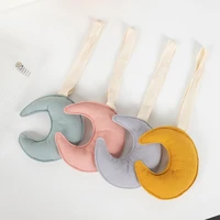1pc baby pacifier clip cotton moon shape newborn pacifier pendant diy dummy nipple holder for baby molar teething toys