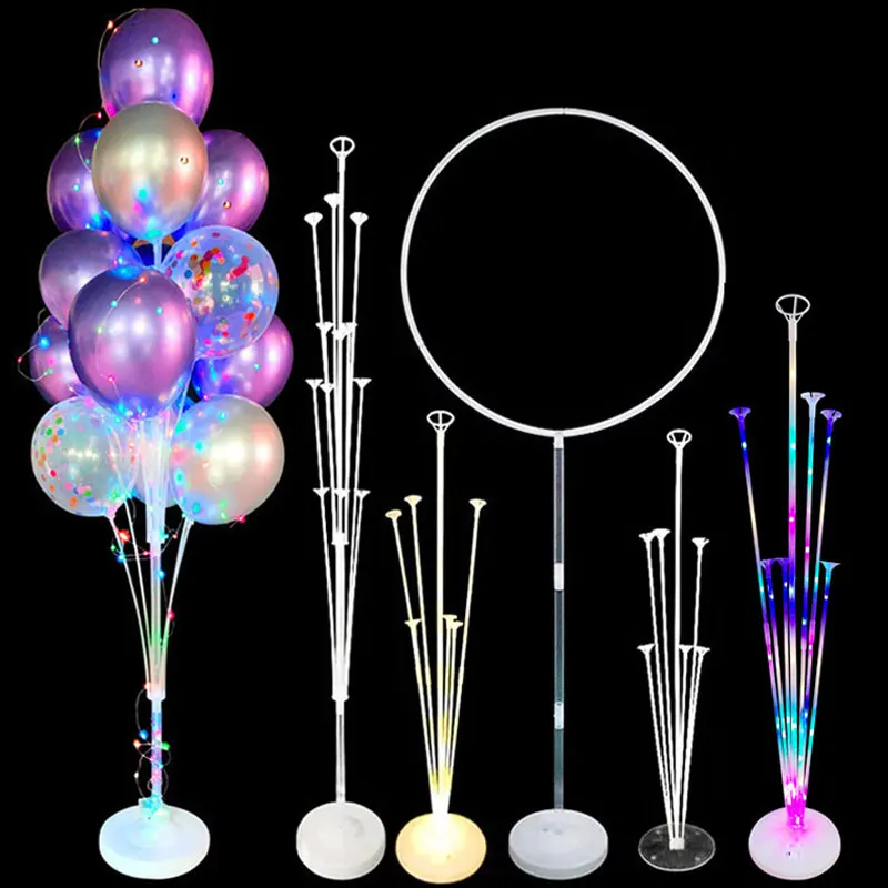 

1/2Set Balloon Stand Column 7/13/19 Tube Holder Ballons Accessories Kids Birthday Baby Shower Wedding Party Decorations Supplies