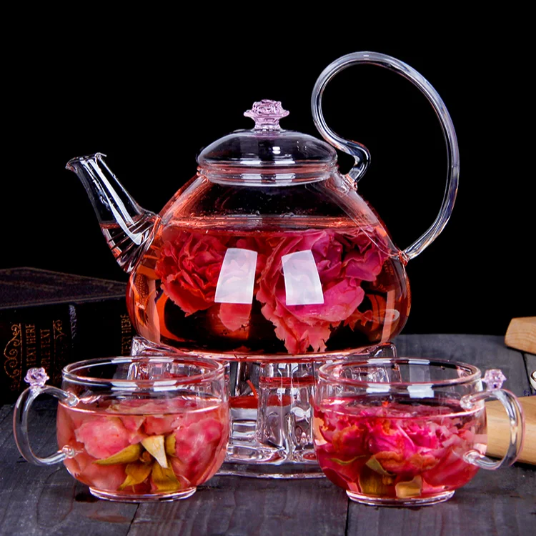 

Термостойкая стеклянная лампа в европейском стиле, нагрев свечи, самовар, красивый дизайн, чайные наборы, чайники, чайник