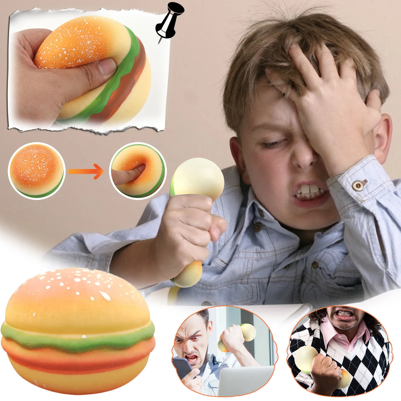 

Food Bread Slow Extrusion Decompression Toys Rot 6 Cm Push Bubble Simple Dimple Set Gobbles Sticky Balls Fidgets Games Sausage