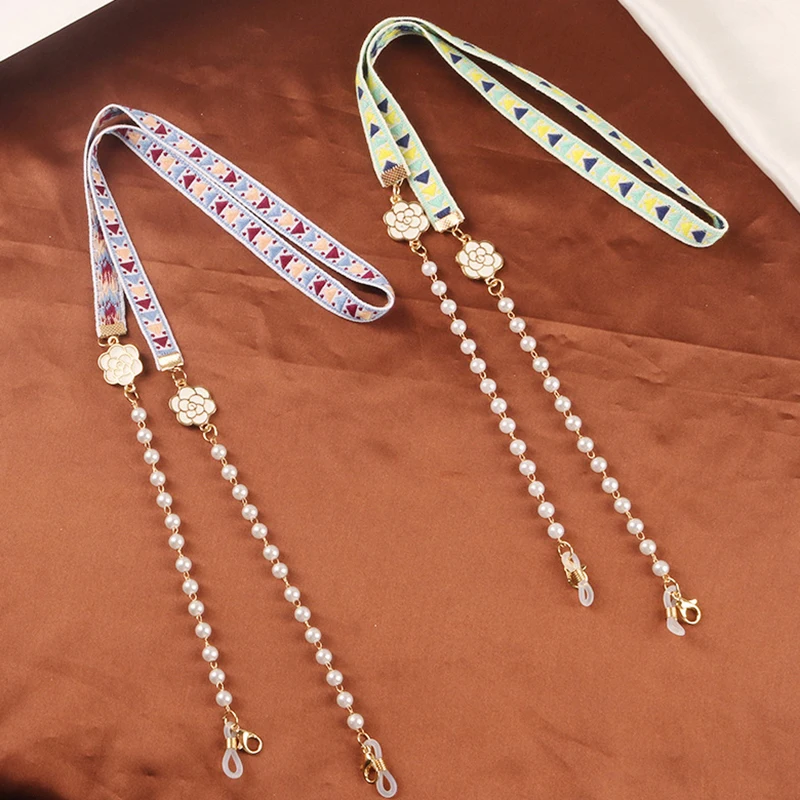 Новинка милая цветная цепочка для очков с бантом Шейная веревка женщин