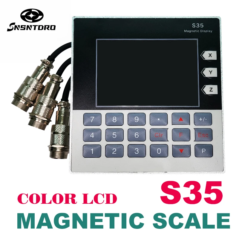 Высокоточный S35/3-осевой цифровой считыватель DRO 5 7-дюймовый магнитный сенсорный