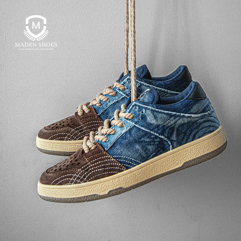 

Maden 2022 New Arrival Japanese Retro Denim Sneakers Casual Fashion Men's Shoes