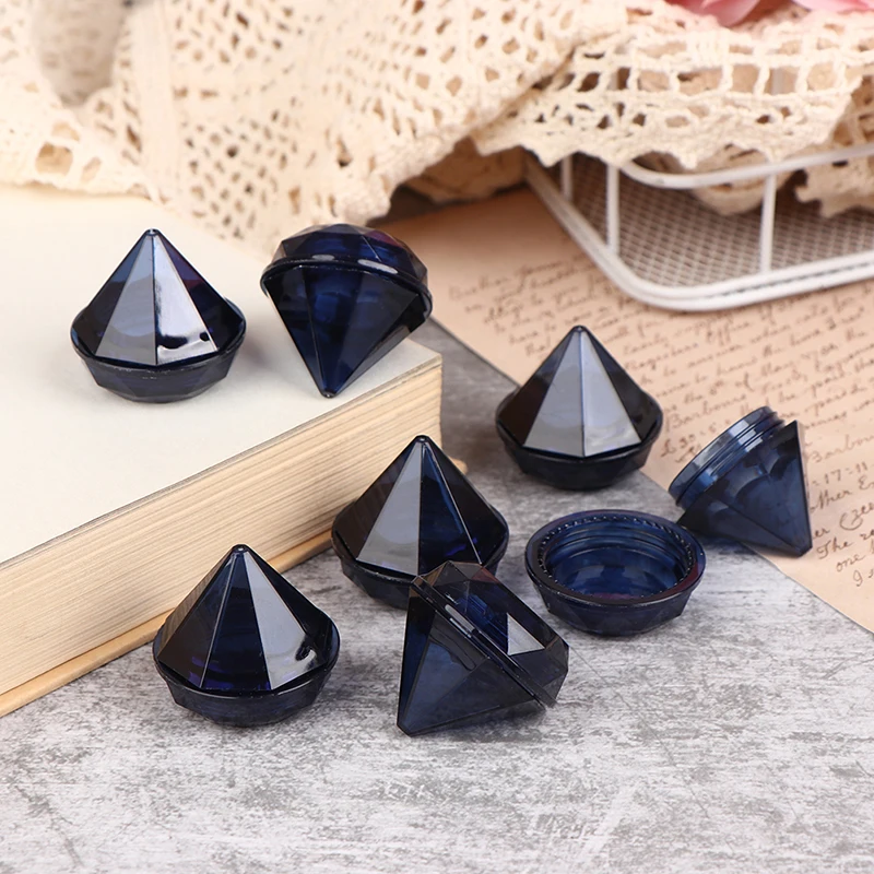 

10Pcs/Set 5g PS Mini Cosmetic Empty Jar Pot Diamond Cream Box Eyeshadow Makeup Face Cream Container Portable Refillable Bottles