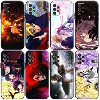 japan naruto anime phone case for samsung galaxy a01 a02 a10 a10s a20 a22 4g 5g a31 coque back carcasa black soft