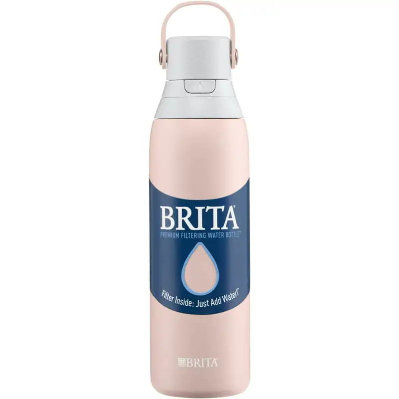 

Free shipping Stainless Steel Leak Proof Filtered Water Bottle, Rose, 20 oz