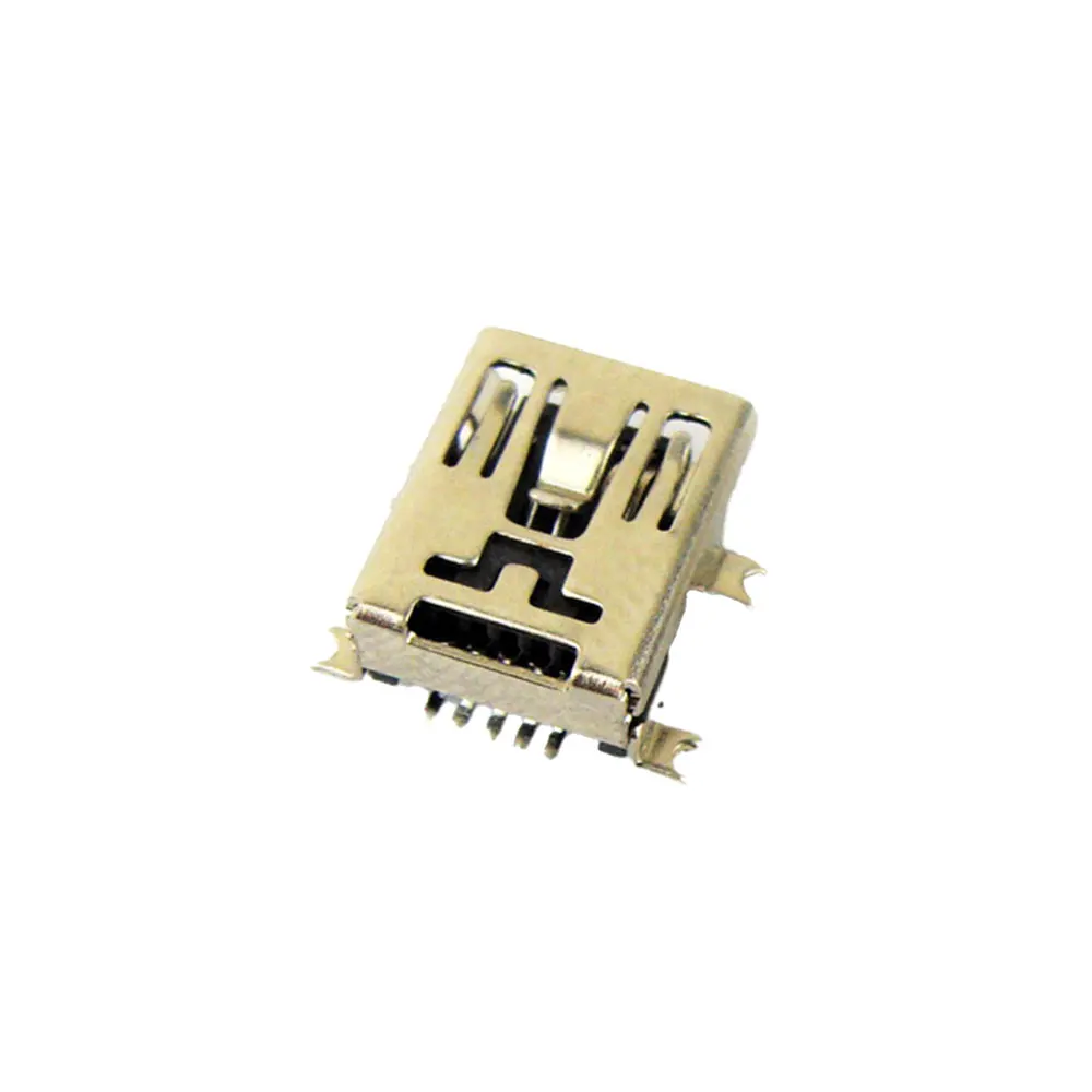 

Синяя медная Высококачественная медная розетка USB Mini USB 5p женское крепление USB-интерфейс (10 шт.)