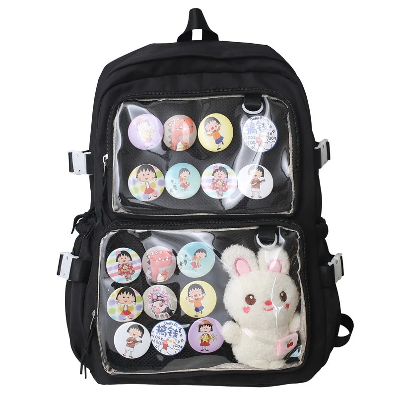 Японский Kawaii Itabag женский новый 2024 прозрачный рюкзак женский большой вместительный рюкзак Ita школьные сумки для студентов колледжа JK (art.: 3920cc672ec68) - 3920cc672ec68