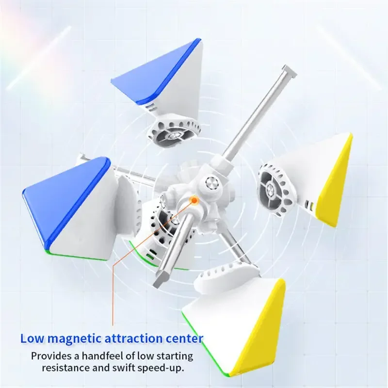 Magic Pyramid GAN Cube Professional Puzzle Plastic Speed Cubing Game для дітей 6-14 років