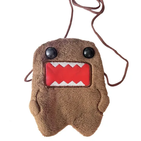 Миниатюрные сумки через плечо Domo Kun для женщин и девушек, милый кошелек для мелочи, кошелек для ключей, маленькая сумка-мессенджер на ремне