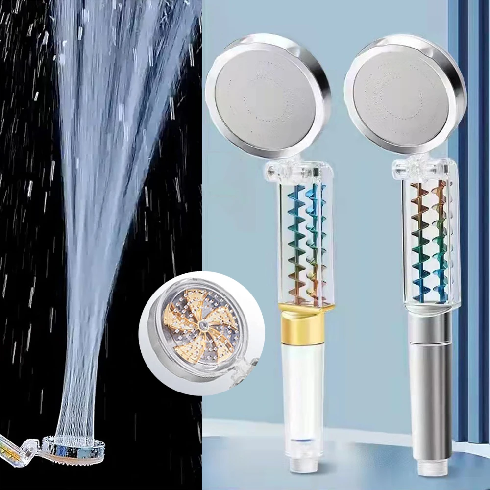 Душевая лейка с турбонаддувом и двойным пропеллером |