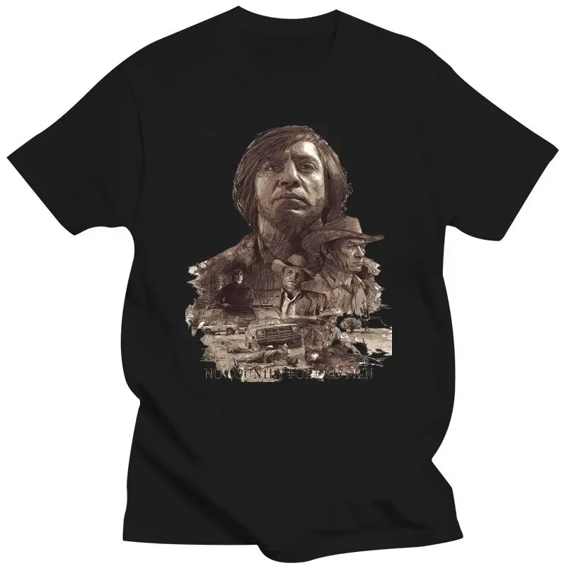

Ropa de hombre, camiseta sin país para hombres mayores V6, póster de película, Coen Brothers, todas las tallas, S-5Xl