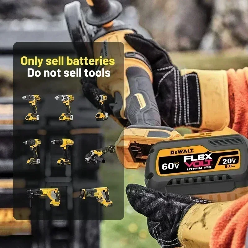 100% Оригинальный аккумулятор Dewalt 20V 6Ah 9Ah для инструментов DCB206 DCB205 DCB200 DCF887 DCG405 DCD791 DCF922 DCF850 DCD805 (art.: 3920db06d6489) - 3920db06d6489