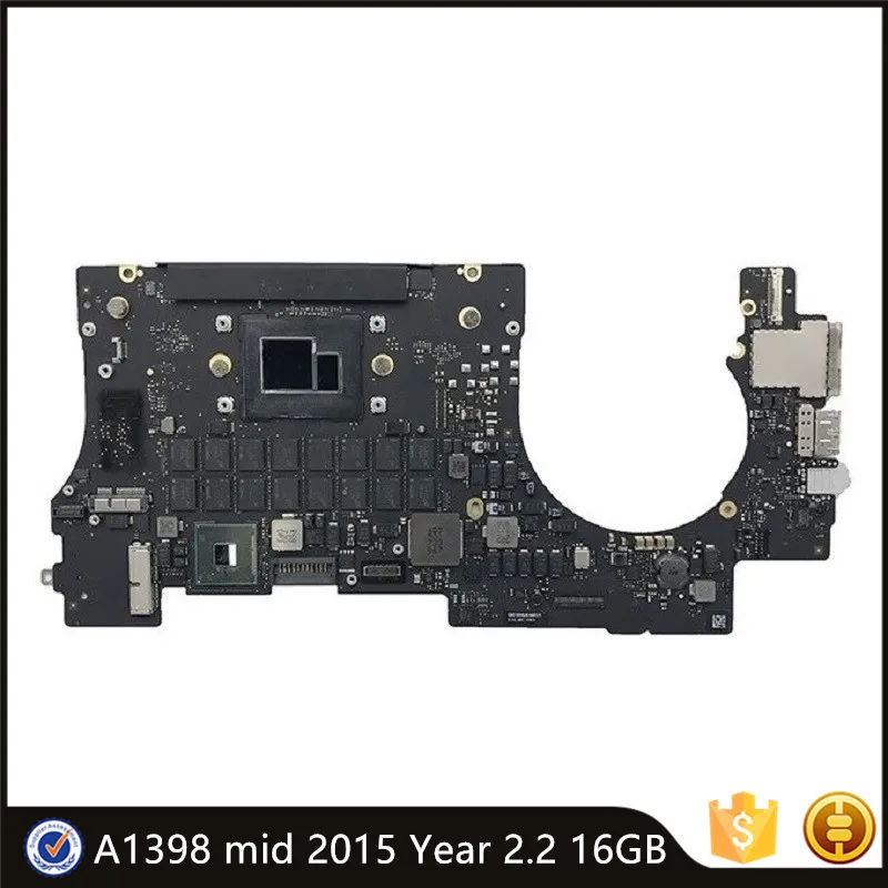 

Протестированная материнская плата A1398 820-00138-A IG для Macbook Pro Retina 15 дюймов A1398 Mid 2015, Замена материнской платы протестирована