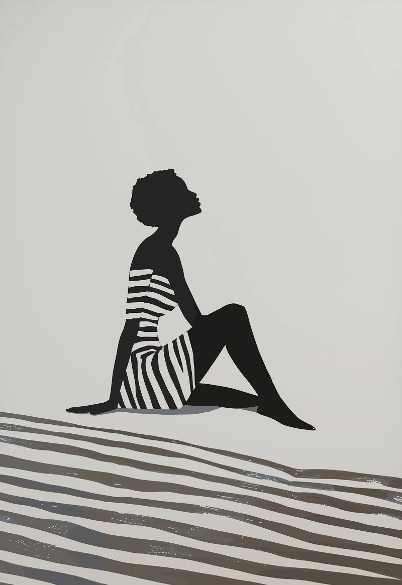 

Современный абстрактный печатный плакат на холсте