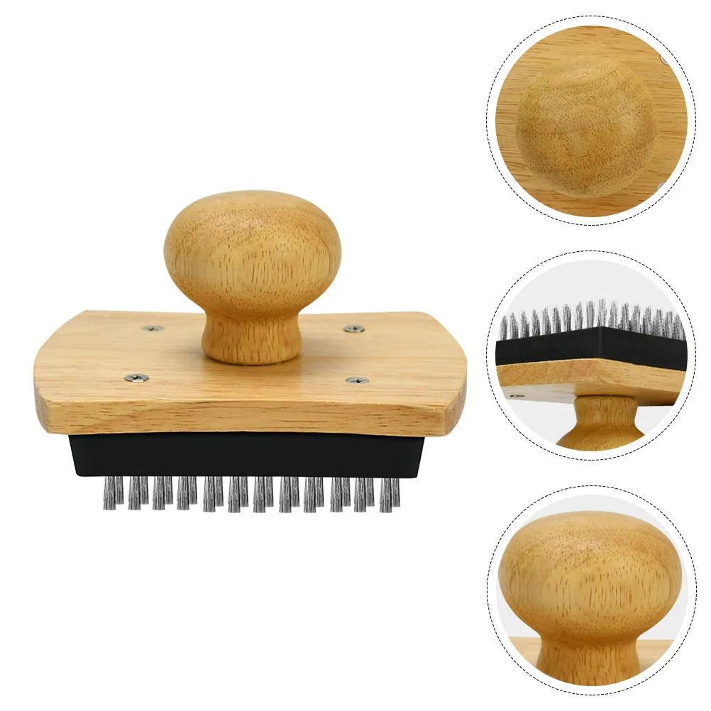 Brush Grill Cleaner Bbq Barbecue Cleaning Scrubber Pizza Oven Metal Wire Oil Scraper Pan Tool Electric Baking Furniture Pot Food |