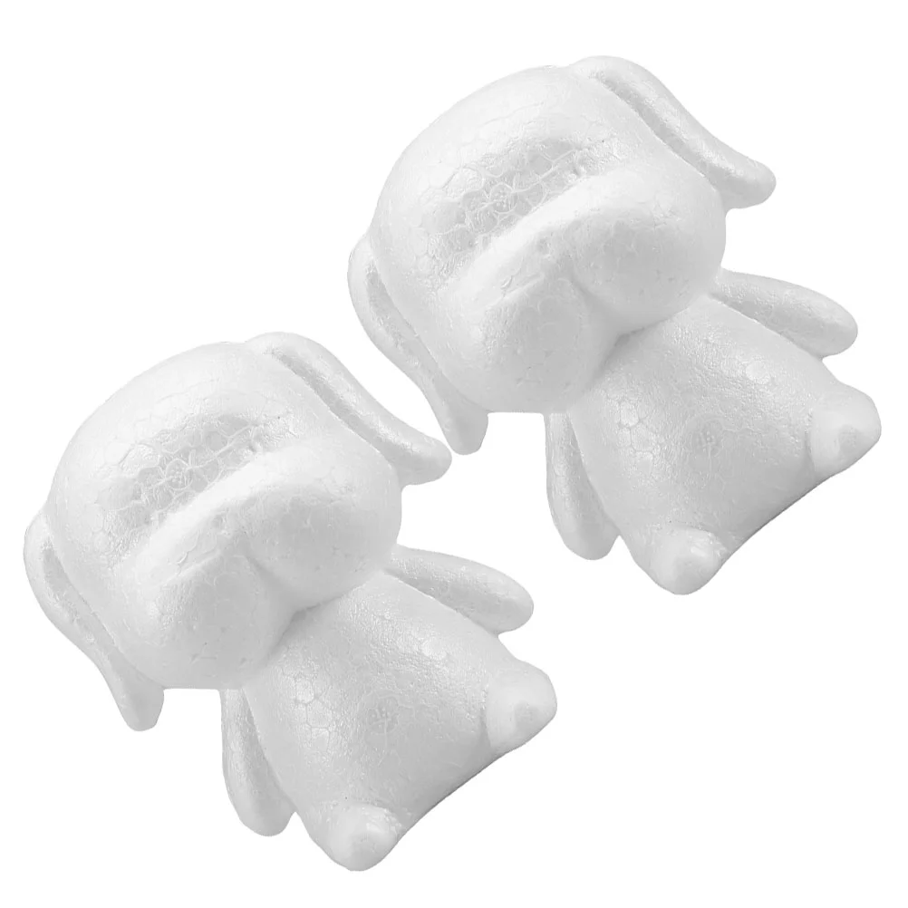 

2pcs DIY Valentine's Day Puppy Model Craft Modeling Foaming for Flower Arranging Party Decoration