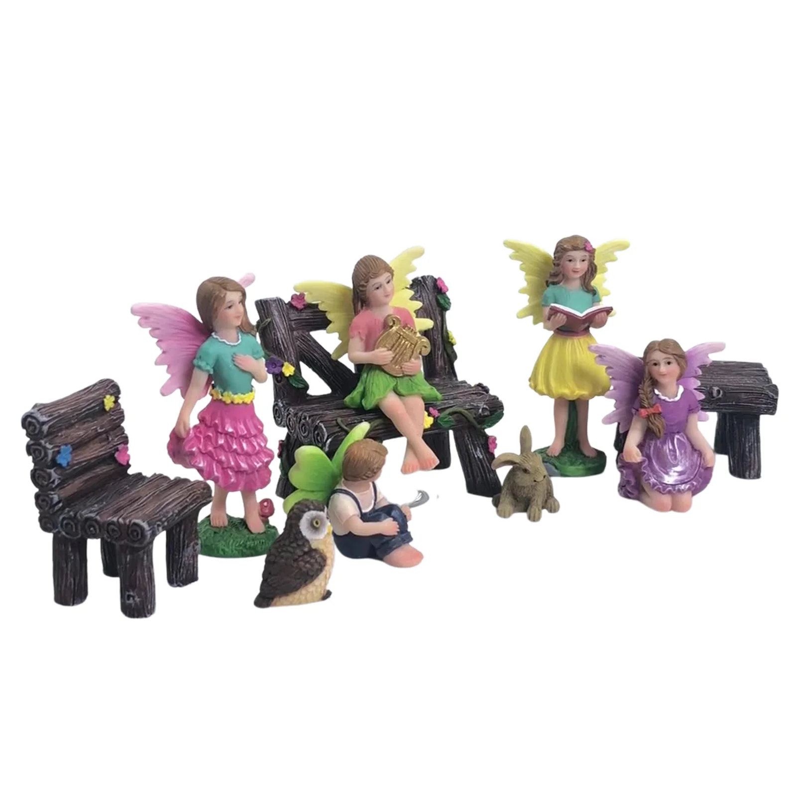 

10 шт., миниатюрные Феи для украшения сада