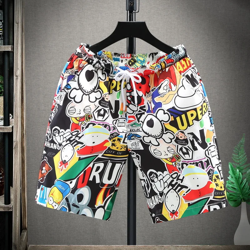

Summer Men's Shorts Casual Five-point Pants Fat Loose Plus Fat Plus Size Trendy Sports Beach Pants