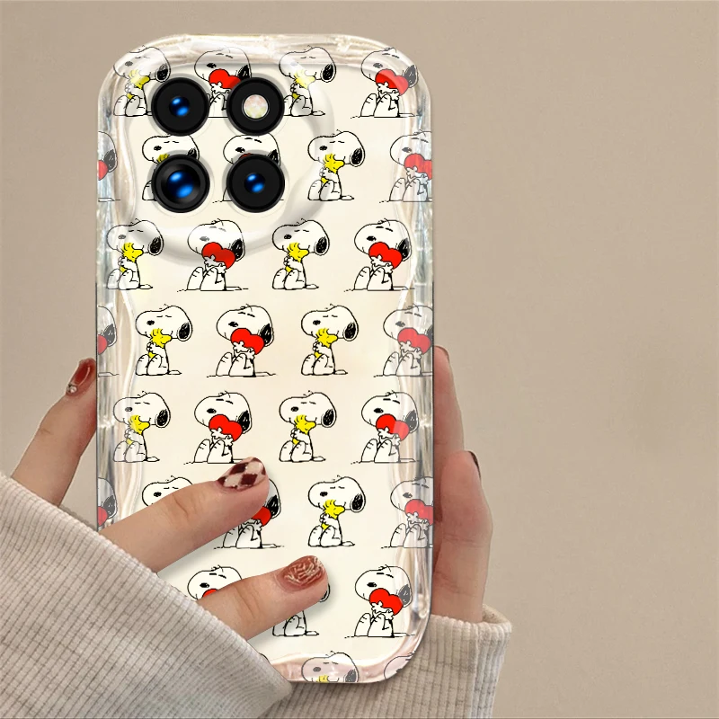 Snoopy милый трендовый чехол для Xiaomi Mi 14 12 12T 11 Lite Poco M6 X6 X5 X4 X3 Pro
