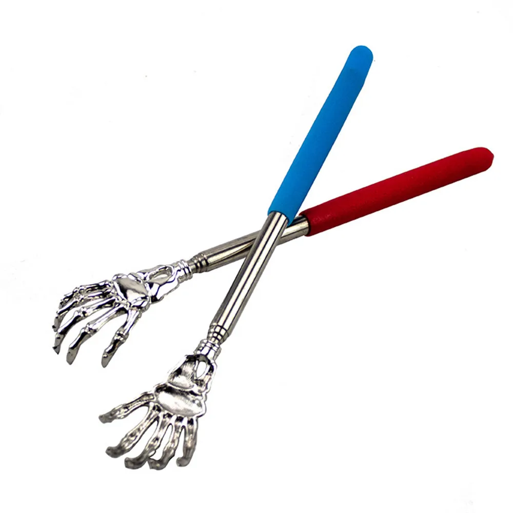 

1pc Stainless Steel Retractable Multi-Size Multi-Color Tickle Can Scratch The Back Tickle Metal Light Massager Handicrafts