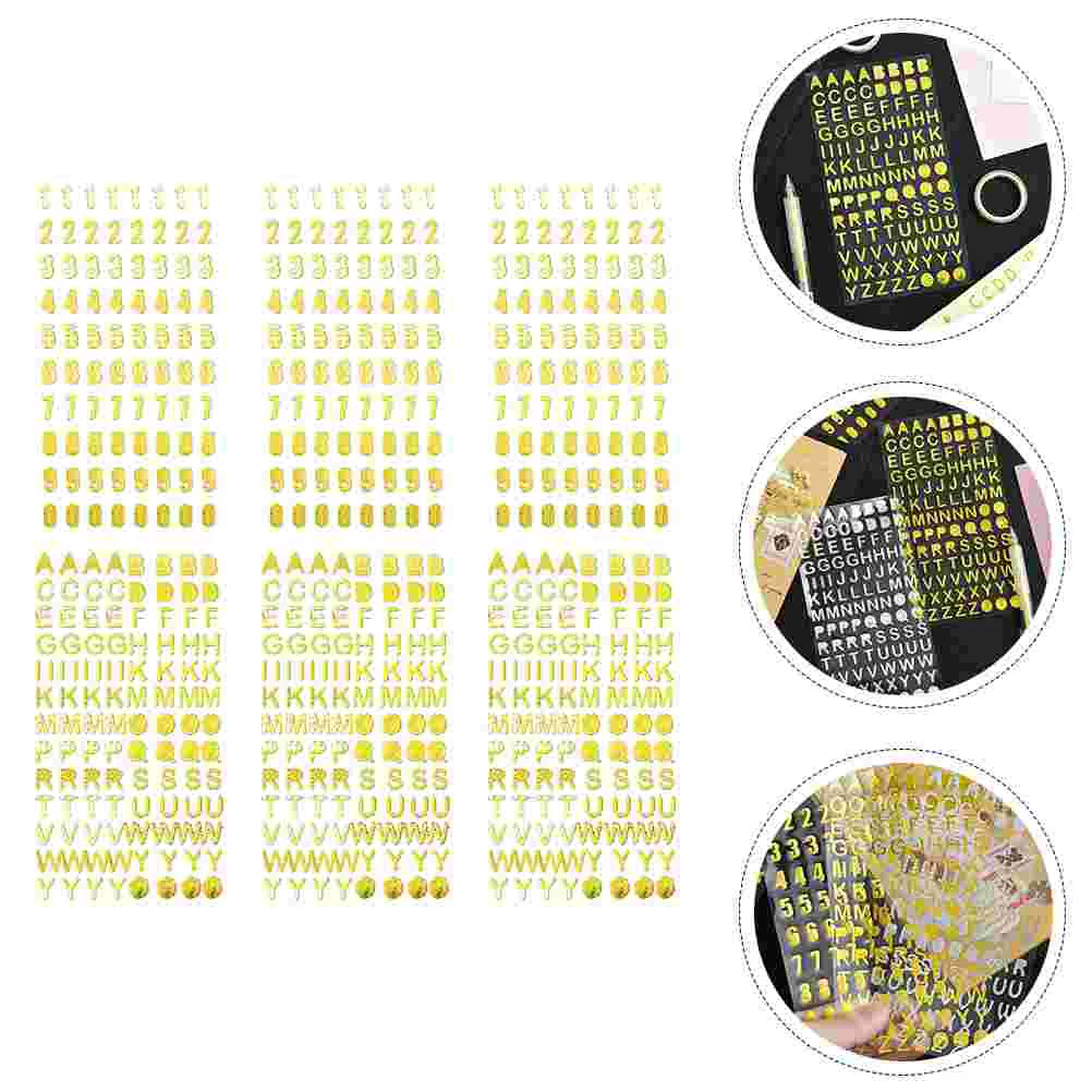 

Stickers Tape Sticker Adhesive Number Decals Letter Journal Gift Scrapbooking Alphabet Sealing Decorative Stamp Book Post