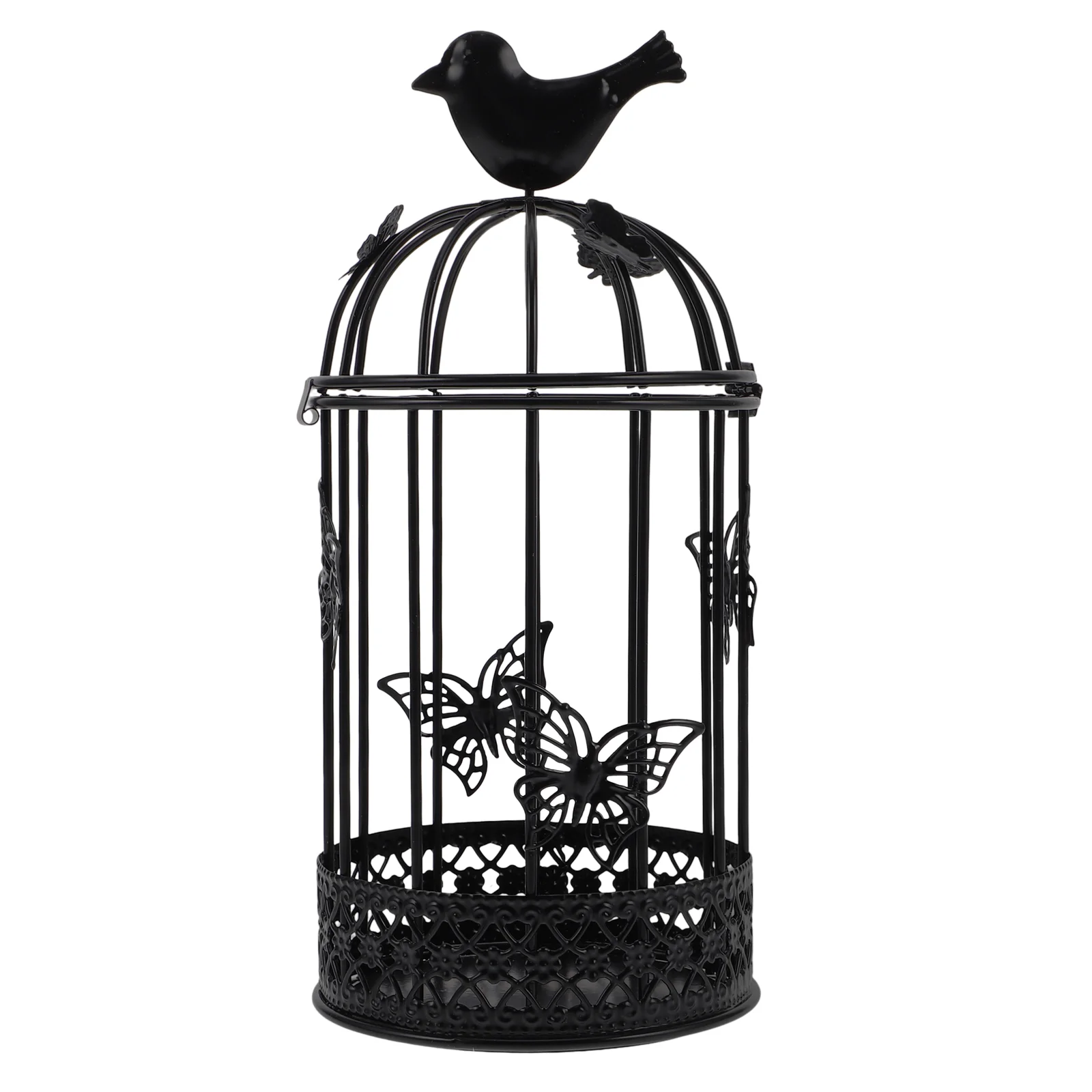 Большой европейский стиль клетка-бабочка домашний декор винтажный фонарь