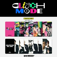 kpop glitch mode new album signed photo card high quality lomo photo card collection photo card postcard gift jisung collection