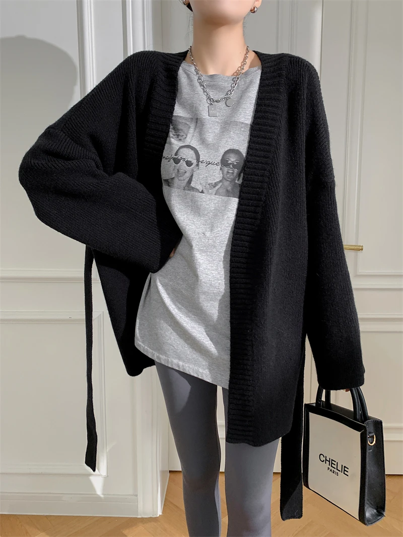 Простой и ленивый осенне-зимний новый продукт для отдыха свободный халат средней