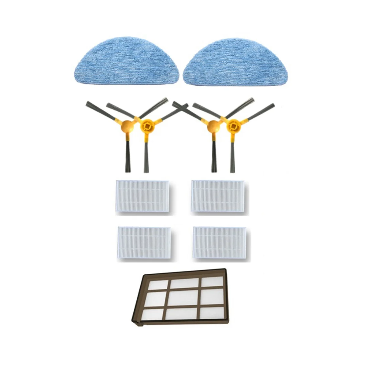

Robot HEPA Filter Roll Brush Mop Cloth for ABIR X5,X6,X8 Robotic Vacuum Cleaner Spare Parts Accessories Replacement