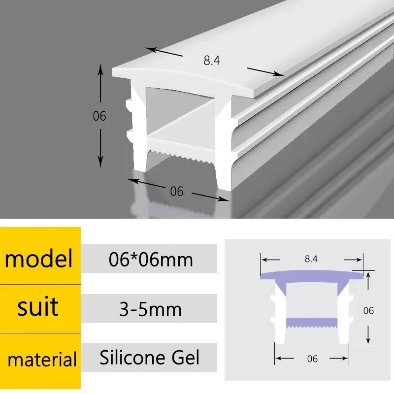 

Силиконовый гибкий чехол для светодиодной ленты 10 м