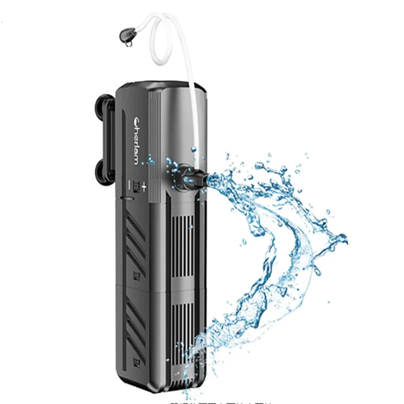 

4 in 1 aquarium filter 12W internal fish tank filter q adjustable silent diving air oxygenation filter with biofiltration