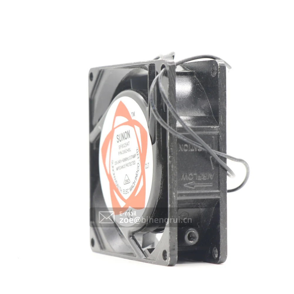SF8025AT P/N2082HBL 8025 220V AC 80x80x25mm 0.1A Double Ball Bearing 8CM Cabinet Axial Cooling Fan | HVAC Systems & Parts