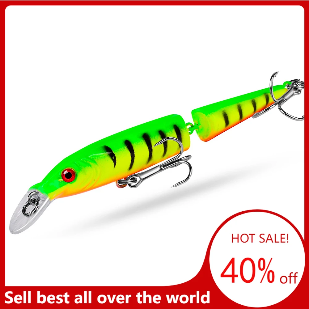 

1PCS Multi Sections Wobblers Pike 10.5cm 9g Fishing Lures Isca Artificial Jointed Bait Crankbait Minnow For Fishing Carp Tackle