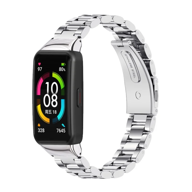 Ремешок Essidi из нержавеющей стали для Honor Band 6 металлический браслет мужчин и