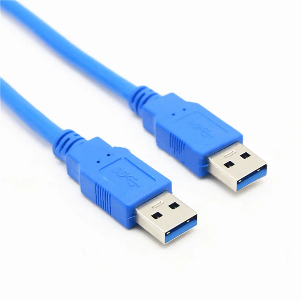 Синий USB 3 0 кабель передачи данных Папа-па совместимый с различными устройствами