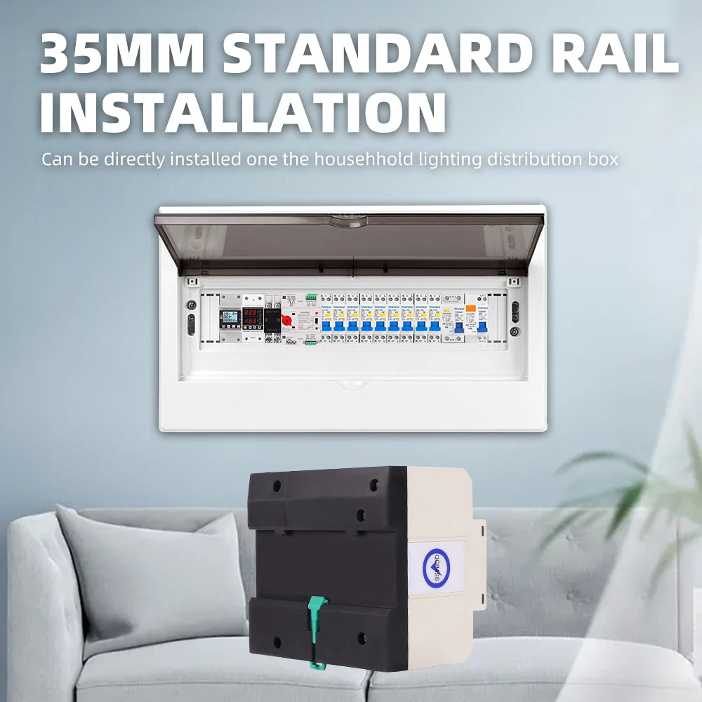 Однофазная Din-рейка ATS 220 В двойное питание автоматический переключатель