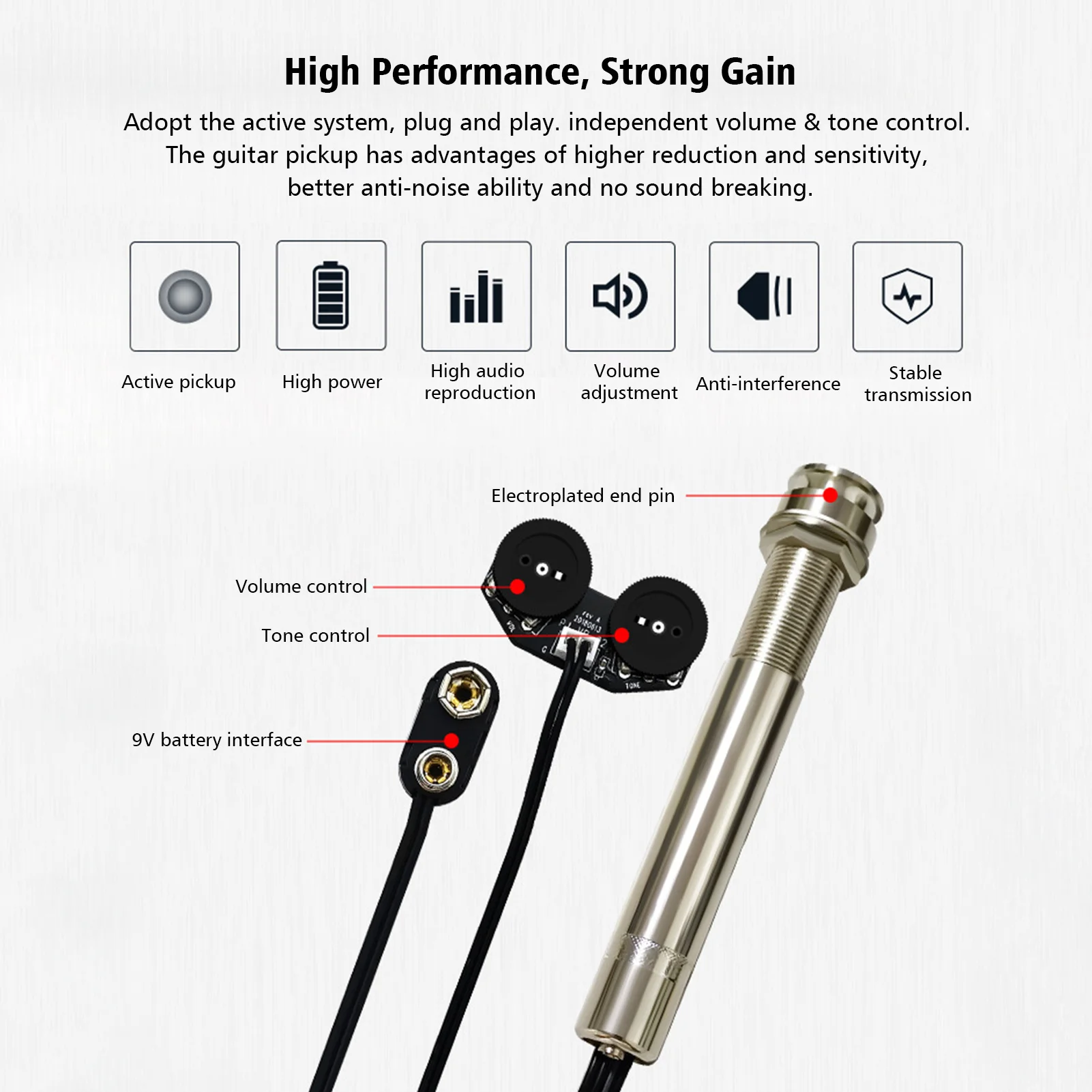 Аксессуары для акустической гитары в форме ручки