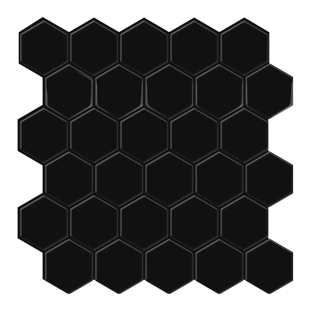 

Popular Hexagon Wall Tile Sticker Self-Adhesive Vinyl Wallpaper Waterproof Tile Stickers Stick on Backsplash