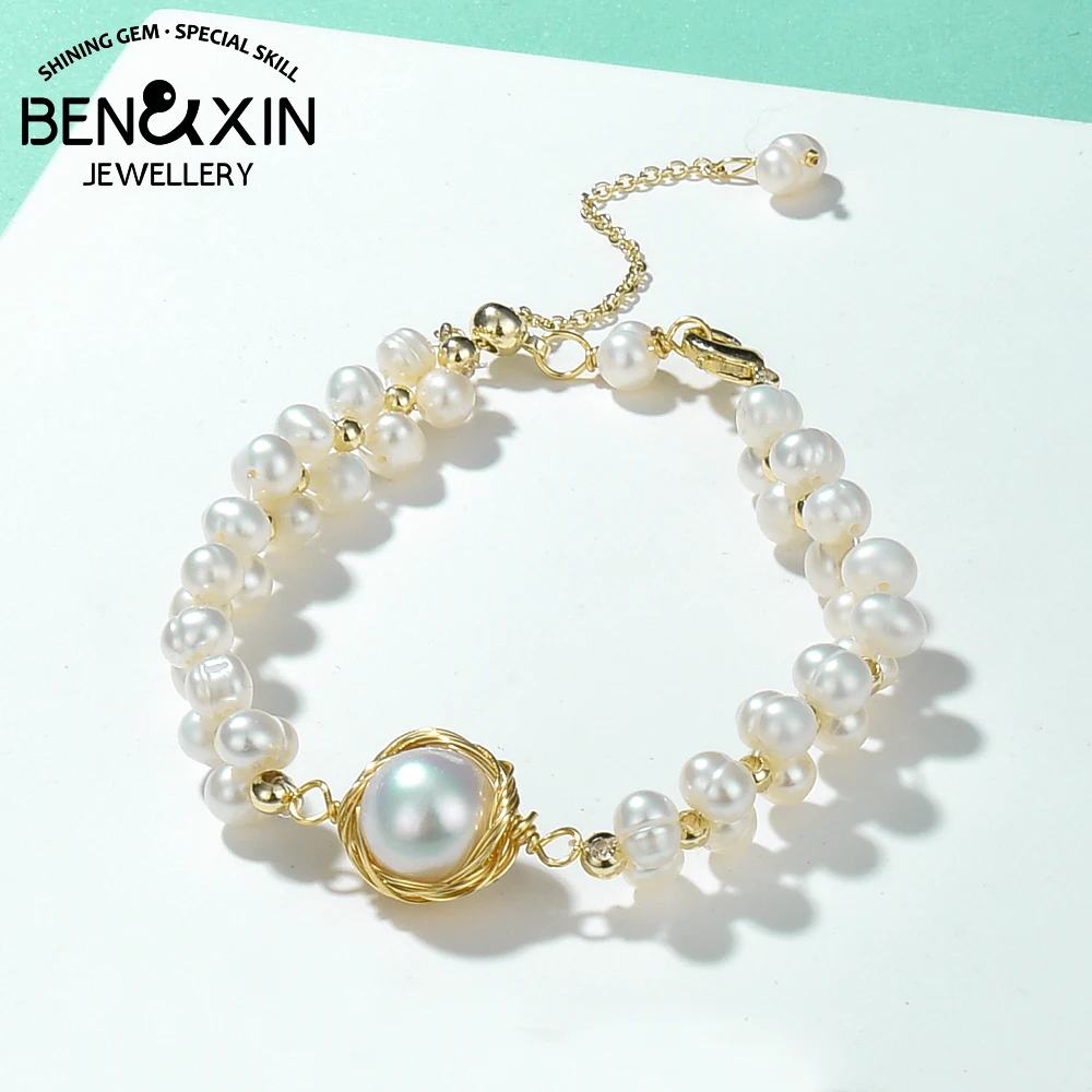 

Женский браслет из натурального пресноводного жемчуга