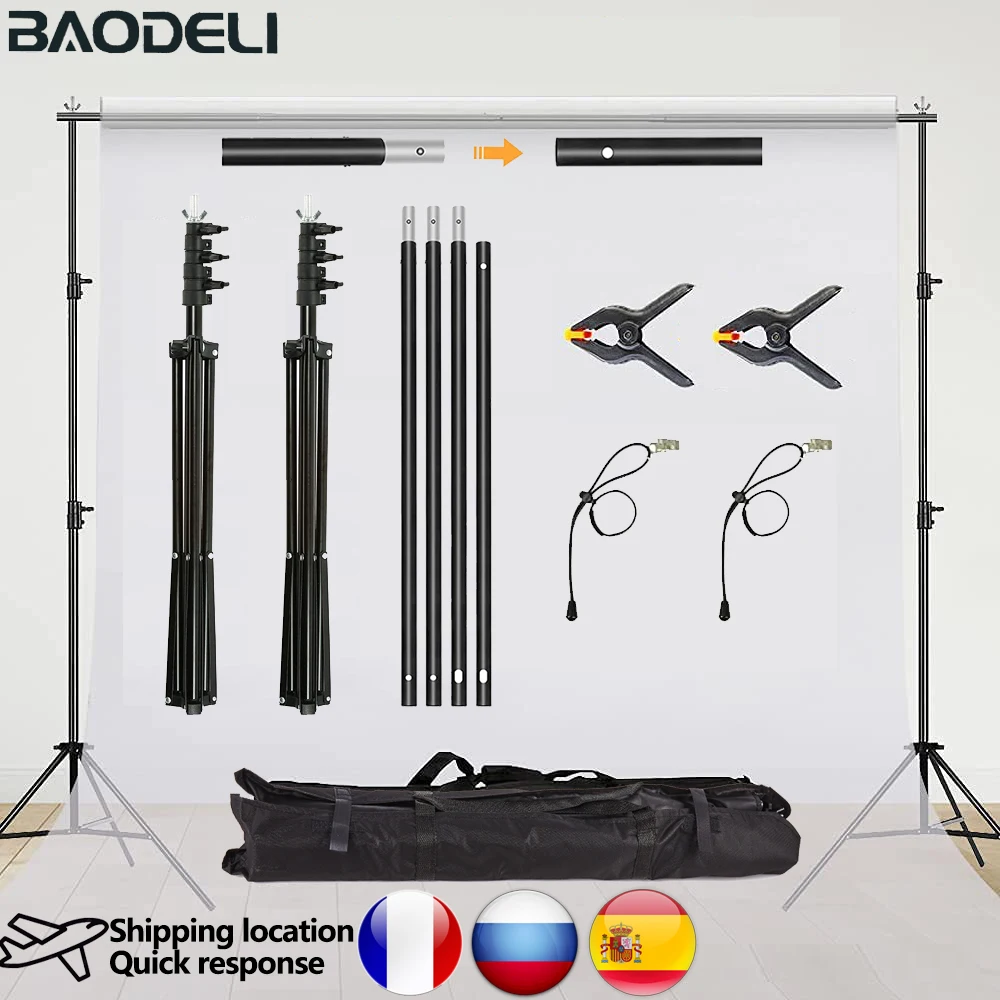 

Backdrop Stand Photo Video Studio Background Stand Backdrop Support System Kit Photography Studio Scenery Shelf Frame Light Kit