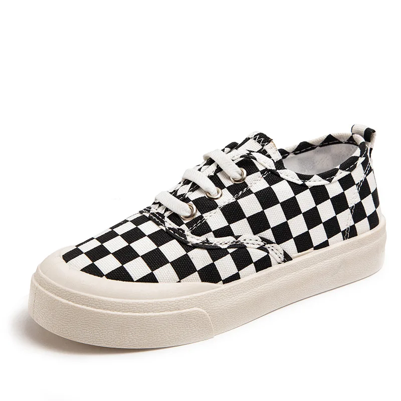 

Spring New Fashion Checkerboard Pattern Kids Shoes Girls Casual Comfortable Shoes Boys Non-slip Breathable Shoes Teen Sneakers