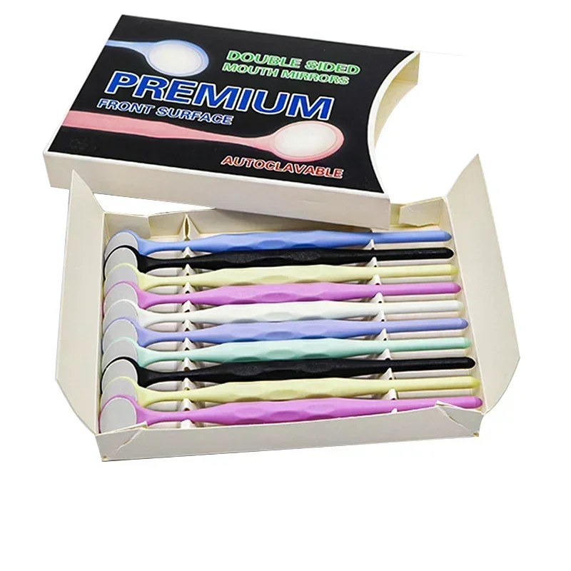 AG 10 шт. стоматологическое зеркало для рта автоклавируемое Премиум-отражатель