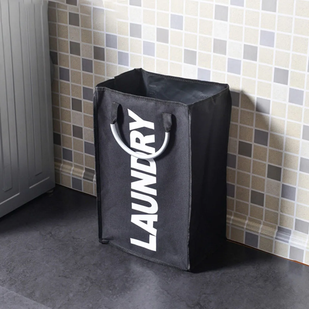 

Collapsible Laundry Basket Large Dirty Laundry Basket Hamper Sorter Oxford Cloth Dirty Clothes Bag with Aluminum Handle