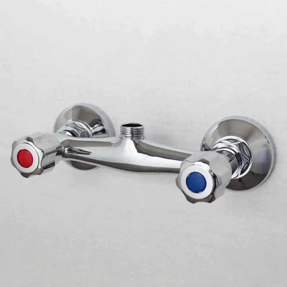 

Water Interface Shower Mixer Valve Anti-Reflux Twin Outlet Valve 1/2inch Brass Chrome Finish Copper High Grade
